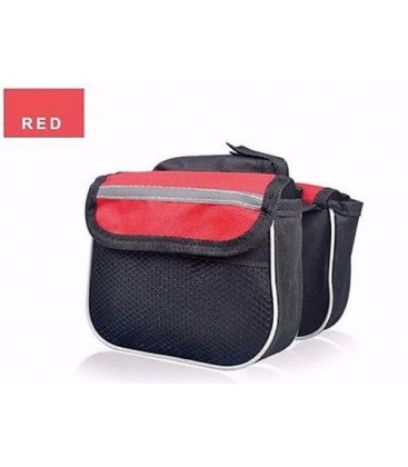 Сумка на раму червона