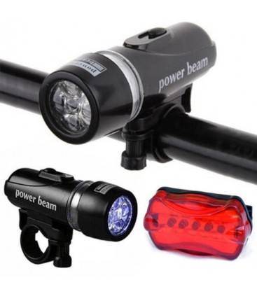 Ліхтар велосипедний чорний круглий