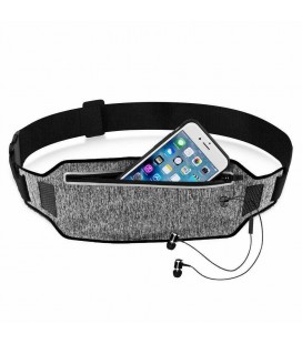 Сумка на пояс сіра, 6 дюймів