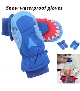 Рукавички дитячі сині з блакитним, розмір М