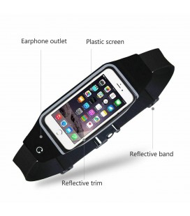 Сумка на пояс чорна, 5,5 дюймів