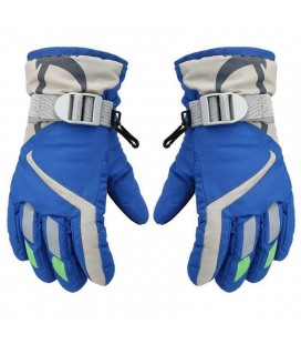 Рукавички лижні дитячі, 7-9 років блакитні
