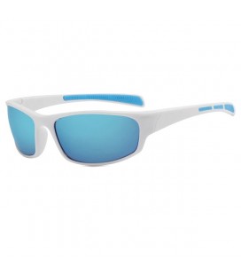 Окуляри біло-блакитні, дзеркальна лінза