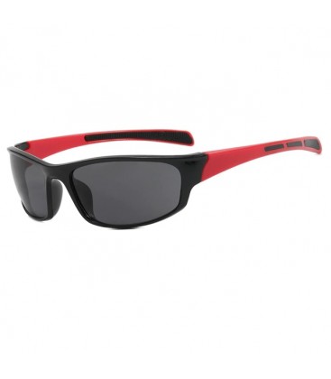 Окуляри чорно-червоні, чорна лінза